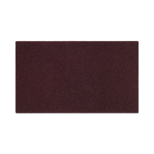 Deep Scrub Pads, 20 X 14, Maroon, 10-carton