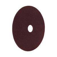 Deep Scrub Pads, 16" Diameter, Maroon, 10-carton