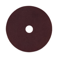 Deep Scrub Pads, 16" Diameter, Maroon, 10-carton