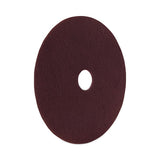 Deep Scrub Pads, 20" Diameter, Maroon, 10-carton