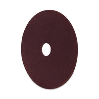 Deep Scrub Pads, 20" Diameter, Maroon, 10-carton