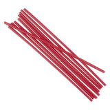 Single-tube Stir-straws, 5 1-4", Red, 1000-pack, 10-carton