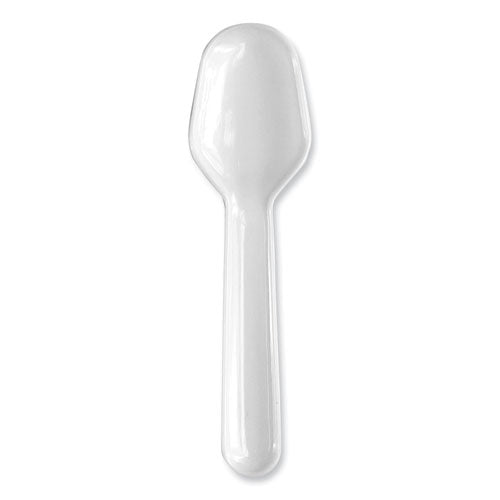 Heavyweight Polypropylene Cutlery, Tasting Spoon, White, 3,000-carton