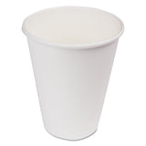 Paper Hot Cups, 12 Oz, White, 20 Cups-sleeve, 50 Sleeves-carton