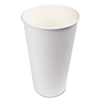 Paper Hot Cups, 20 Oz, White, 12 Cups-sleeve, 50 Sleeves-carton