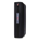 Classic Zipper Binder, 3 Rings, 2" Capacity, 11 X 8.5, Black-gray Accents