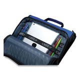 Universal Zipper Binder, 3 Rings, 2" Capacity, 11 X 8.5, Blue-gray Accents