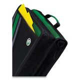 Z-system 2-in-1 Zipper Binder, 3 Rings (x2), 1.5" Capacity (x2), 11 X 8.5, Black-gray Accents