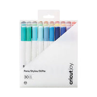 Joy Porous Point Pens, Stick, Fine 0.4 Mm, Assorted Ink, White Barrel, 30-pack
