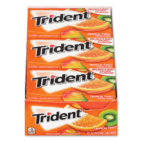 Sugar-free Gum, Tropical Twist, 14 Sticks-pack, 12 Packs-box