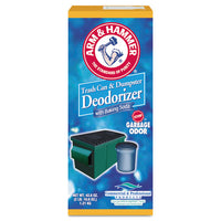 Trash Can And Dumpster Deodorizer With Baking Soda, Sprinkle Top, Original, Powder, 42.6 Oz Box, 9-carton