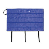 Border Storage Pocket Chart, Blue-clear, 41" X 24.5"