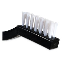 Flo-pac Utility Toothbrush Style Maintenance Brush, Nylon, 7 1-4", Black