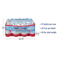 Natural Alpine Spring Water, 16.9 Oz Bottle, 35-carton