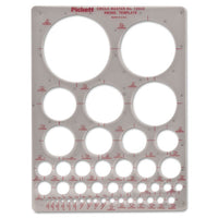 Templates, Circles, 7" X 10", Smoke