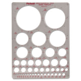 Templates, Circles, 7" X 10", Smoke