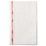 Food Service Towels, 13 X 21, Cotton, White-red, 150-carton