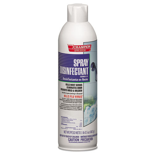 Champion Sprayon Spray Disinfectant, 16.5oz, 12-carton