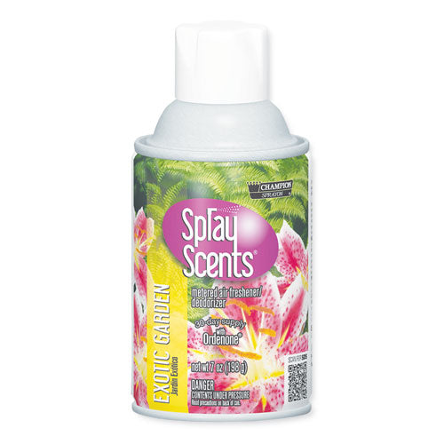 Sprayscents Metered Air Fresheners, Exotic Garden Scent, 7 Oz, 12-carton