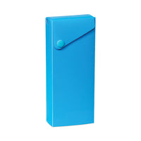 Slider Pencil Case, 11.43 X 9.5 X 0.6, Sandy Gray, Seafoam Green, Seaside Blue, Sunset Red, Sunny Yellow, 24-carton