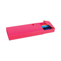 Slider Pencil Case, 11.43 X 9.5 X 0.6, Sandy Gray, Seafoam Green, Seaside Blue, Sunset Red, Sunny Yellow, 24-carton