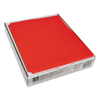 Two-pocket Heavyweight Poly Portfolio Folder, 3-hole Punch, Letter, Red, 25-box