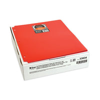 Two-pocket Heavyweight Poly Portfolio Folder, 3-hole Punch, 11 X 8.5, Red, 25-box