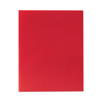 Two-pocket Heavyweight Poly Portfolio Folder, 11 X 8.5, Red, 25-box