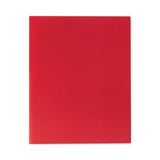 Two-pocket Heavyweight Poly Portfolio Folder, 11 X 8.5, Red, 25-box