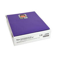 Two-pocket Heavyweight Poly Portfolio Folder, 11 X 8.5, Purple, 25-box