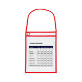 1-pocket Shop Ticket Holder W-strap And Red Stitching, 75-sheet, 9 X 12, 15-box