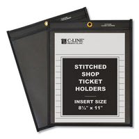 Shop Ticket Holders, Stitched, One Side Clear, 50 Sheets, 8 1-2 X 11, 25-box