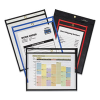 Shop Ticket Holders, Stitched, Both Sides Clear, 75 Sheets, 9 X 12, 25-box
