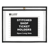 Shop Ticket Holders, Stitched, Both Sides Clear, 75 Sheets, 12 X 9, 25-box