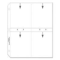 Clear Photo Pages For 8, 3-1-2 X 5 Photos, 3-hole Punched, 11-1-4 X 8-1-8