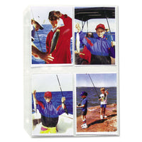 Clear Photo Pages For 8, 3-1-2 X 5 Photos, 3-hole Punched, 11-1-4 X 8-1-8
