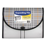 Plaid Design Expanding Files, 1.5" Expansion, 13 Sections, Letter Size, Plaid