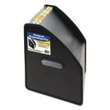 Vertical Expanding File, 10" Expansion, 13 Sections, 1-13-cut Tab, Letter Size, Black