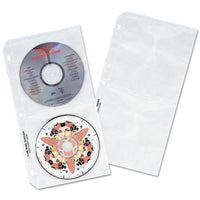 Deluxe Cd Ring Binder Storage Pages, Standard, Stores 4 Cds, 10-pack
