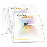 High Capacity Polypropylene Sheet Protectors, Clear, 50", 11 X 8 1-2, 25-bx