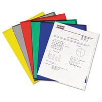 Poly Project Folders, Letter Size, Assorted Colors, 25-box