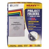 Poly Project Folders, Letter Size, Assorted Colors, 25-box