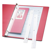 Self-adhesive Attaching Strips, 3-hole Punched, 11 X 1, 200-bx