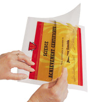 Quick Cover Laminating Pockets, 12 Mil, 9.13" X 11.5", Gloss Clear, 25-box