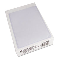 Self-adhesive Shop Ticket Holders, Super Heavy, 25 Sheets, 5 X 8, 50-box