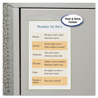 Self-adhesive Shop Ticket Holders, Super Heavy, 25 Sheets, 5 X 8, 50-box