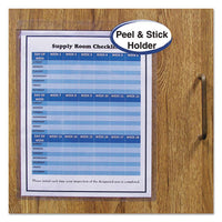 Self-adhesive Shop Ticket Holders, Super Heavy, 25 Sheets, 5 X 8, 50-box