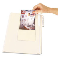 Peel & Stick Photo Holders, 4 3-8 X 6 1-2, Clear, 10-pack
