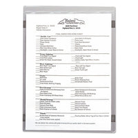 Magnetic Shop Ticket Holders, Super Heavyweight, 15 Sheets, 8 1-2 X 11, 15-bx