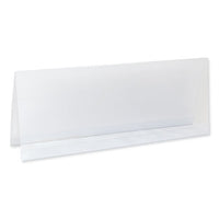 Tent Card Holders, 4 1-4" X 11", Rigid Heavyweight Clear Plastic, 25-box